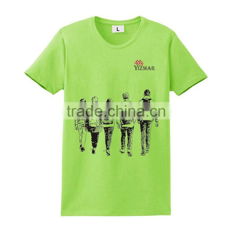 China wholesale cheap 100% cotton men's custom t shirt printing