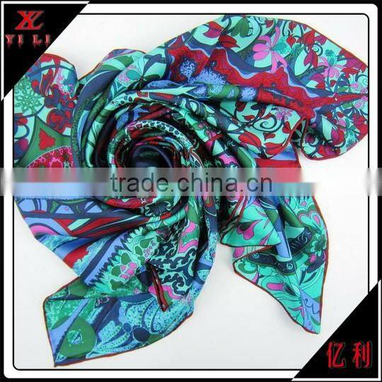 Top Design Printing Silk Scarf For Women Brand Products