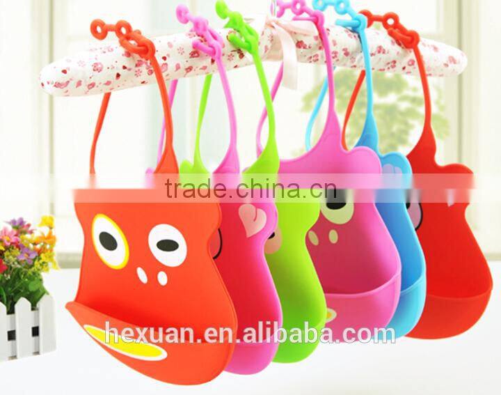 Eco-Friendly Cheap Custom Adult Blank Triangle Crochet Silicon Baby Bib