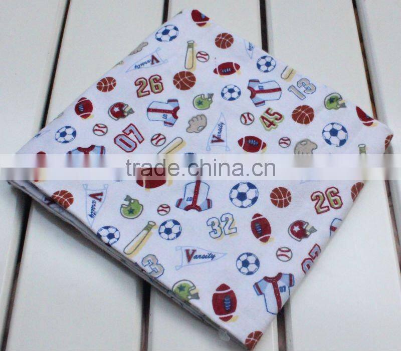 OEM factory or stocked designs 102*76cm Baby Receiving Blanket, Flannel Blanket, 100% Cotton Baby Blanket
