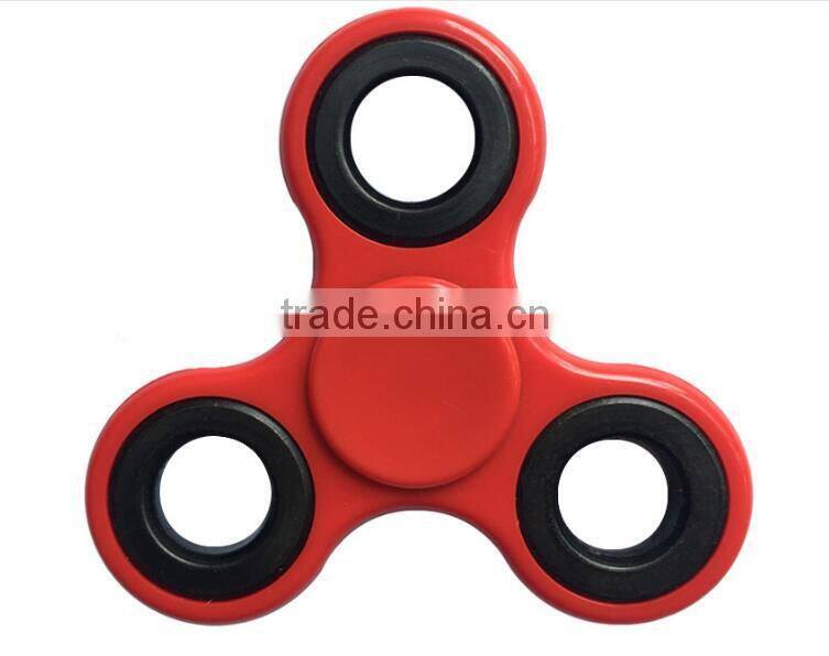 2017 newest wholesale Brass Aluminum Ceramic hybrid fidget spinner hand toy Release Stress EDC Tri