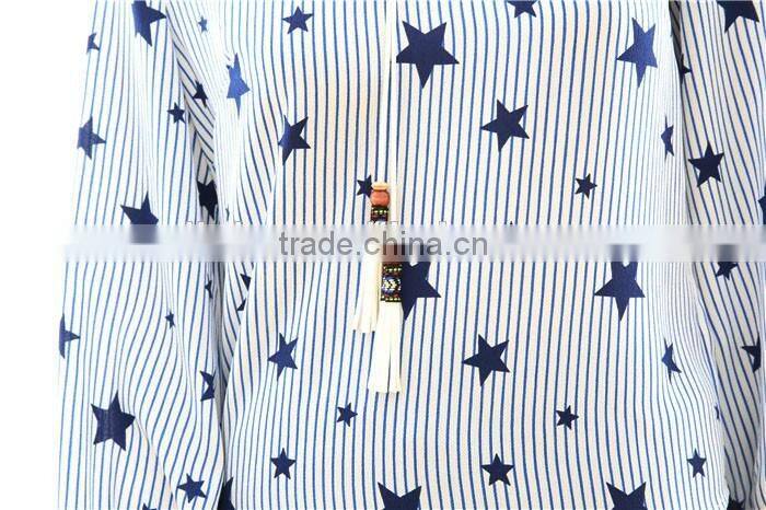 Fashion design summer blouses for women loose women fashion style short sleeved printing blouse for women