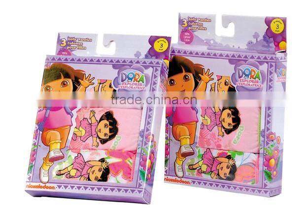 Girls underwear with cute cartoon for children