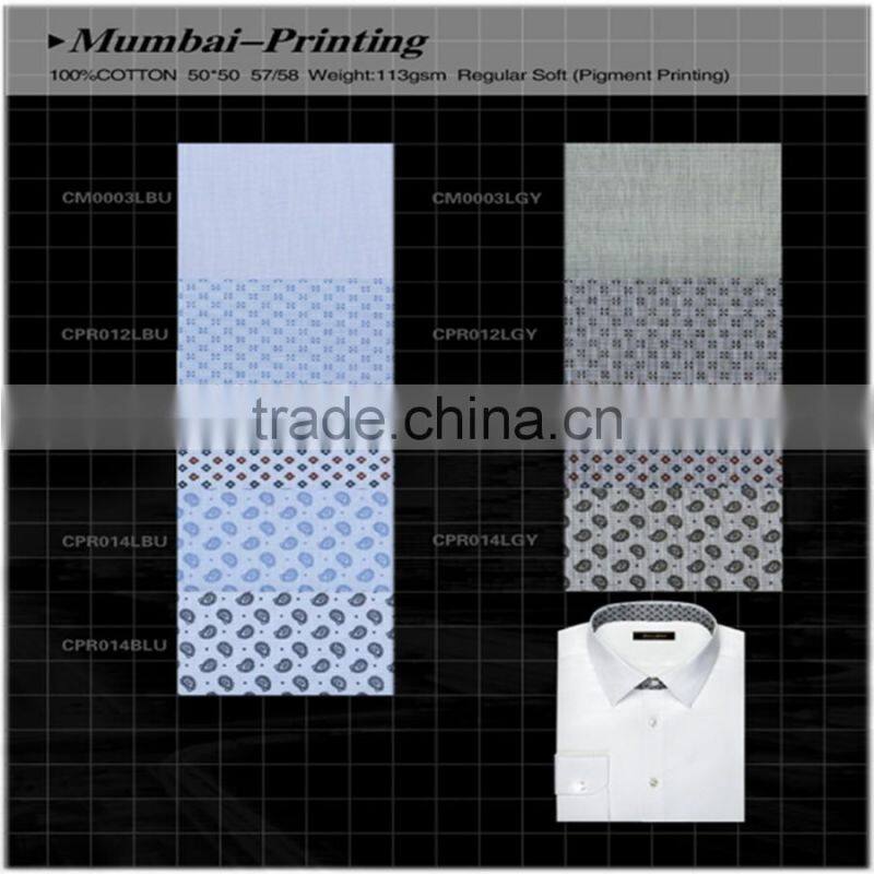 2016 fashion clothing floral digital print Silk Screen Custom Shirt
