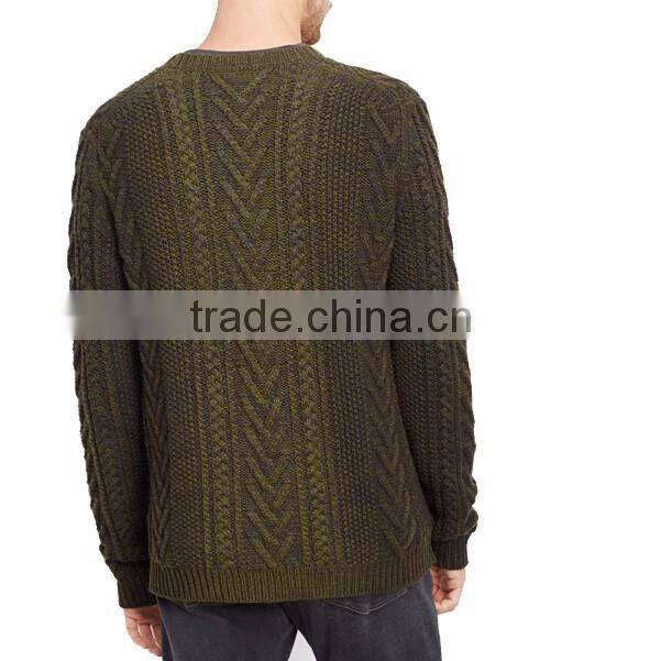 2015 fashion wool cheap men sweater men woolen sweater design