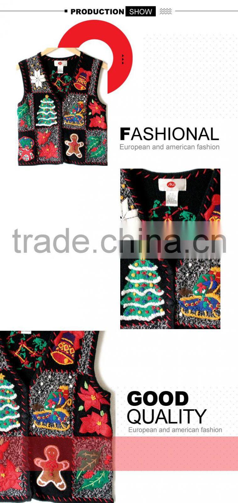 Children ugly argyle christmas sweater vest