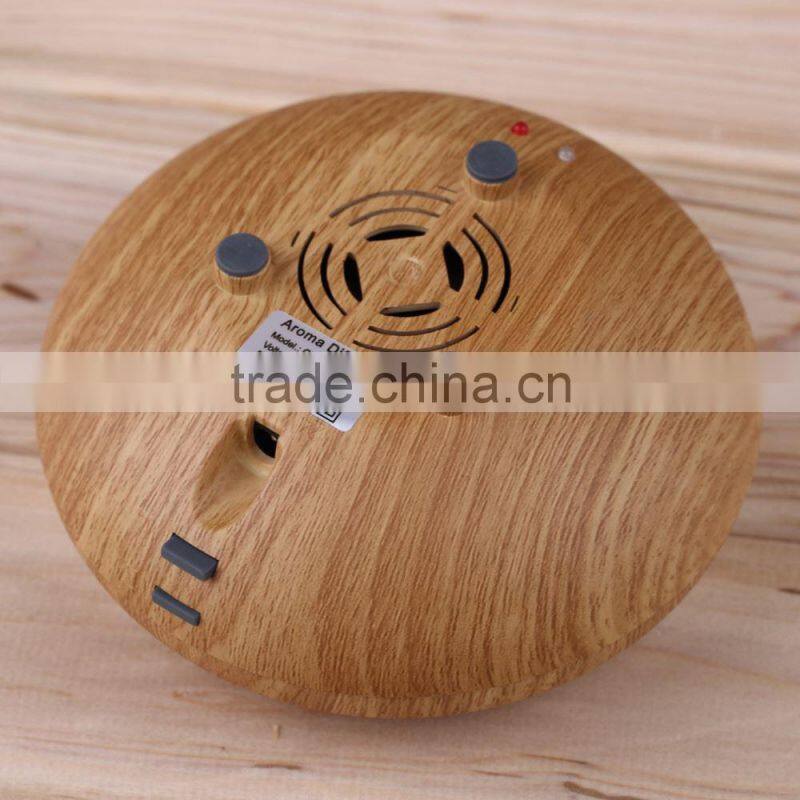 2015 HOT Wood Grain Aromatherapy diffuser air humidifier LED Night Light Ultrasonic humidifier air Aroma Diffuser mist maker