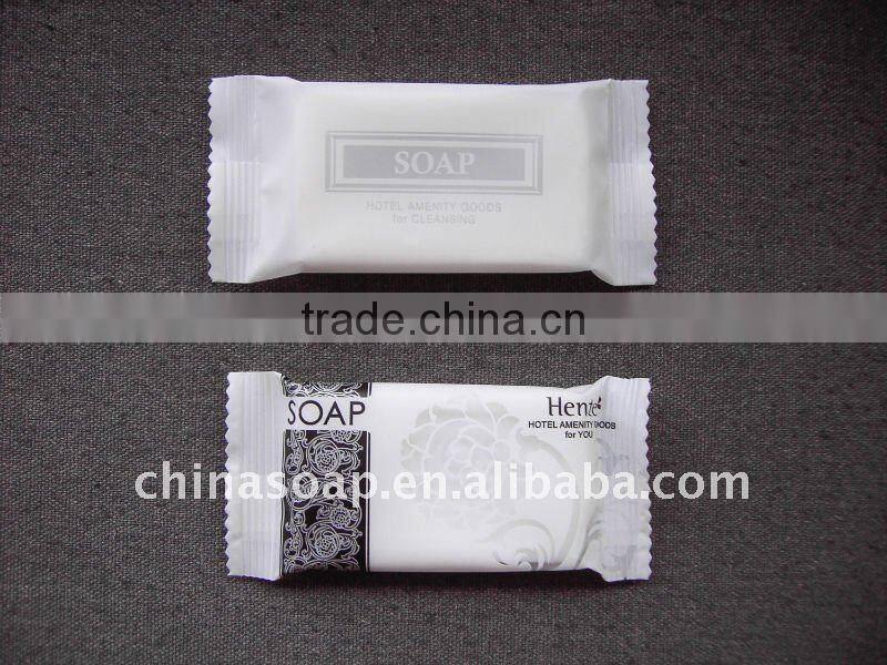 hotel soap pleated wrapped