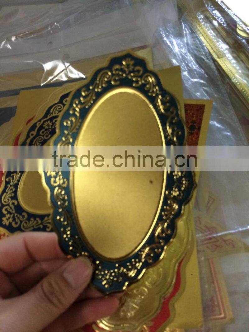 High quality wholesale gold foil paper arabic