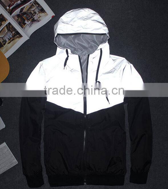 2017 Reflective Windcheater Jacket with hood