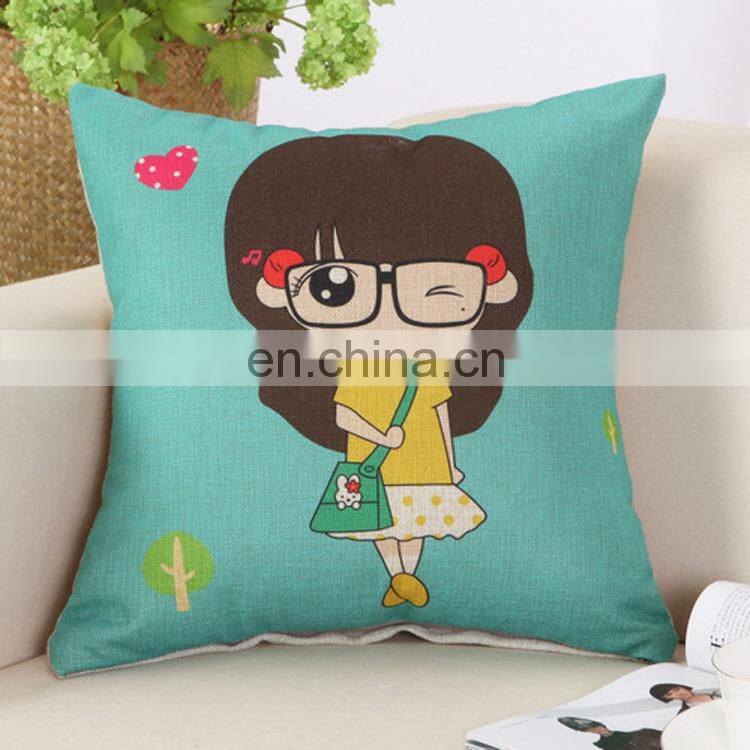 New Cute Cartoon Characters Printed Car Throw Pillow
