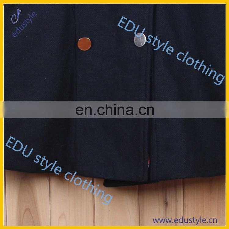 2017 Hot Selling Black Wool Coats Unisex Winter Clothes