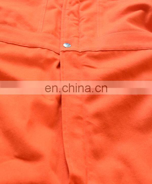 Customize high quality Orange heated coveralls fireproof coverall for men