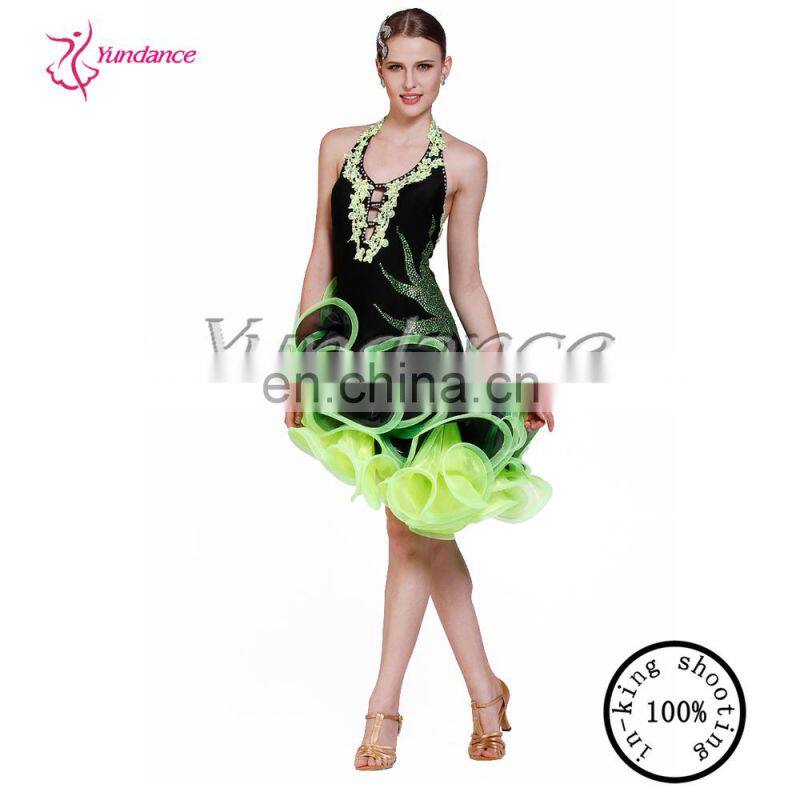 2016 Latin Dance Dress Girls Samba Latin Dance Dress L-1303