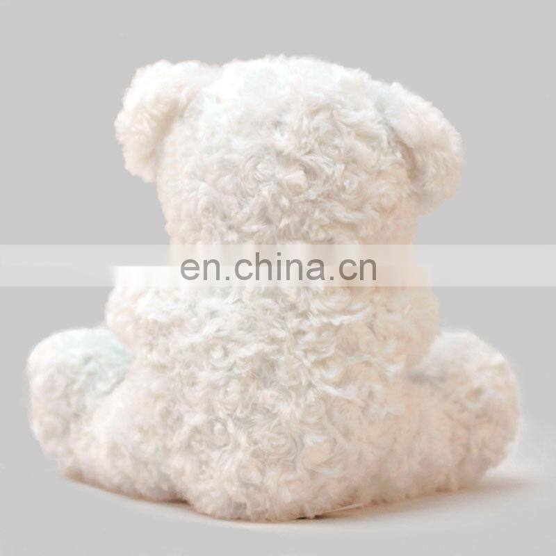 Custom Teddy Bear With Bouquet White Bear Plush Flower Valentine Stuffed Toys