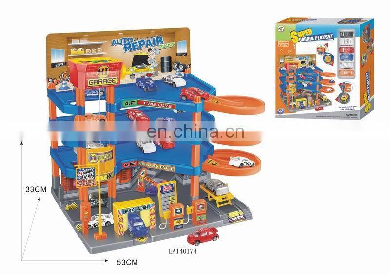 toy cars with IC,parking lot plastic kid toys