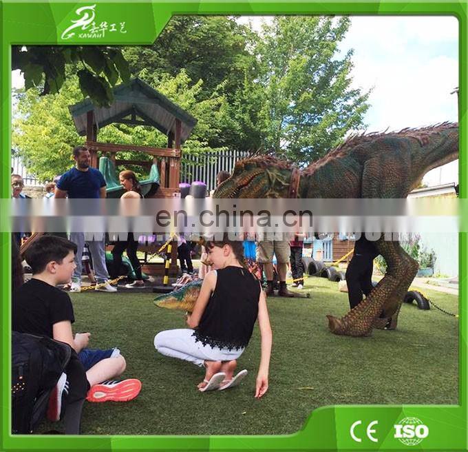 Popular artificial walking realistic dinosaur costume