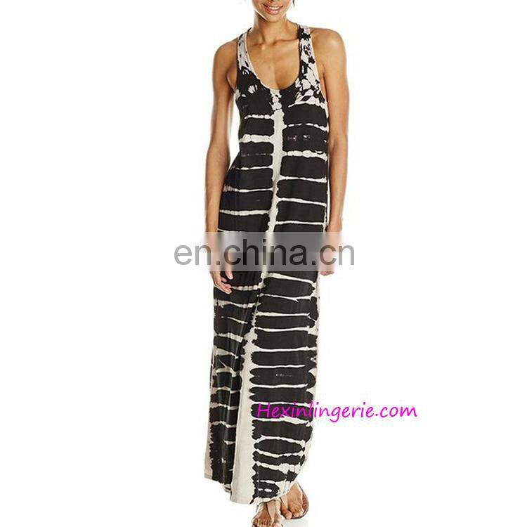 NO MOQ summer pleated sleeveless wholesale women ladies western one piece dress