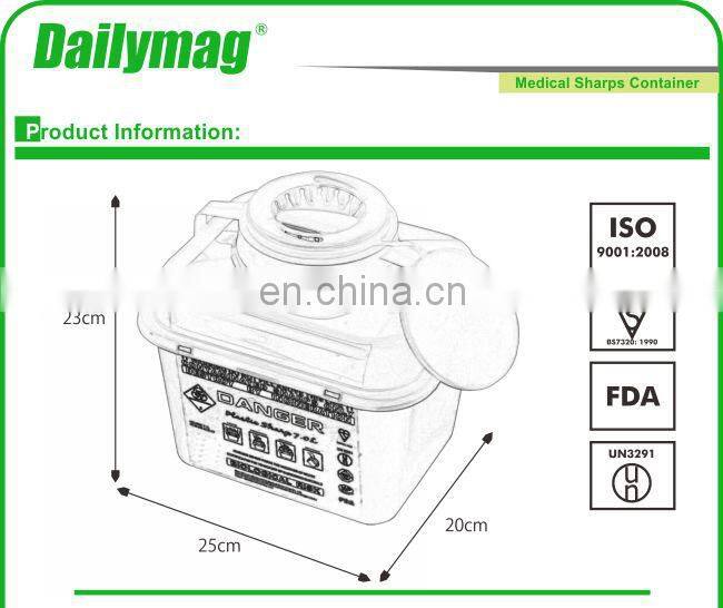 Round Safe Sharp Container