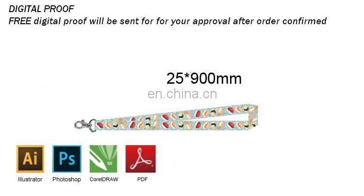 Lanyard No Minimum !! polyester lanyard with logo custom for business events