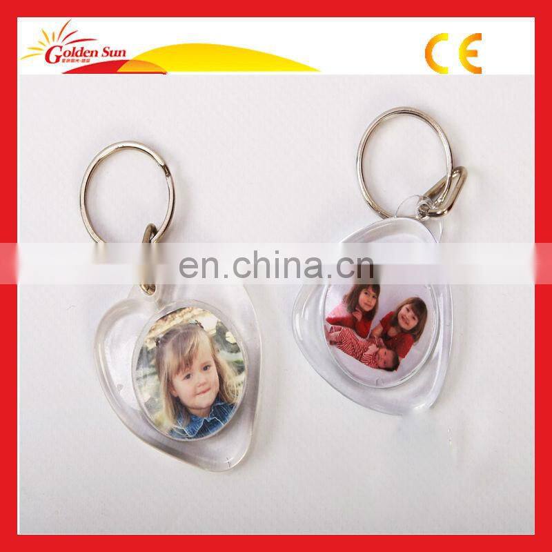 Promotional Customized Cheap Acrylic Keychain Blank Photo Frame/Acrylic Frames Keychain