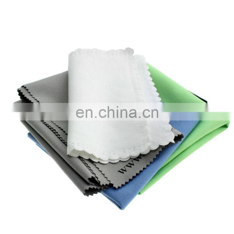 custom-making printed quality blue microfiber suede cleaner