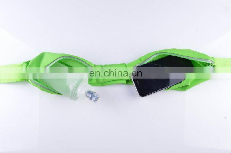 Wholesale Sports Running Waist Pack Hydration Belts With Foldable Water Bottle