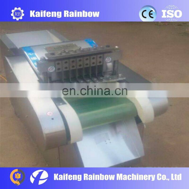 High Capacity Stainless Steel Chicken Cutting Machine / Meat Cube Cutting Machine