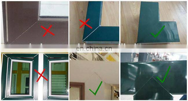 Seamless single corner welding PVC door machine