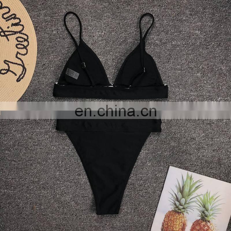 Fantoye Summer Shiny Beachwear Bikini Women Sequin Patchwork 2019 New Two Piece Bikini Sets Fashion Lady Swimming Bathing Suits