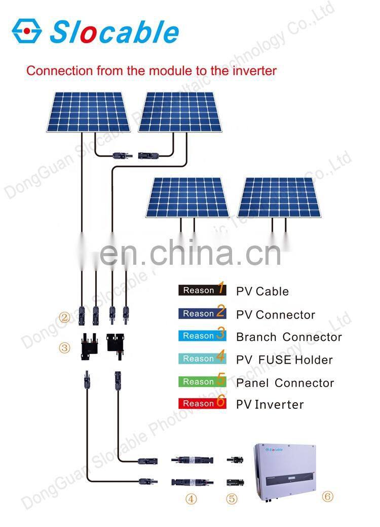 Waterproof IP68 50A High Current TUV approved Solar DC Connector for PV Energy System