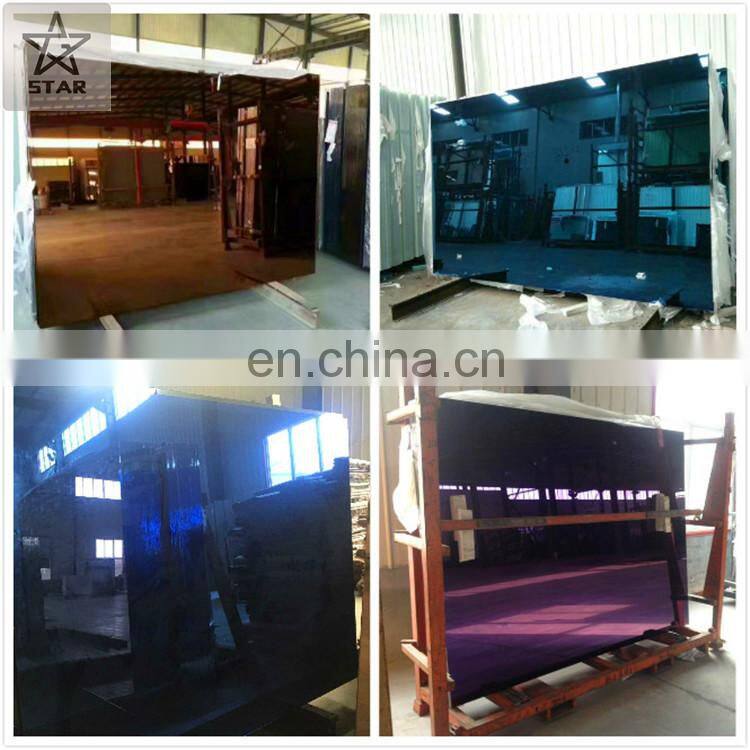 6mm Thick Brown Color Bathroom Mirror With Bevel Edge