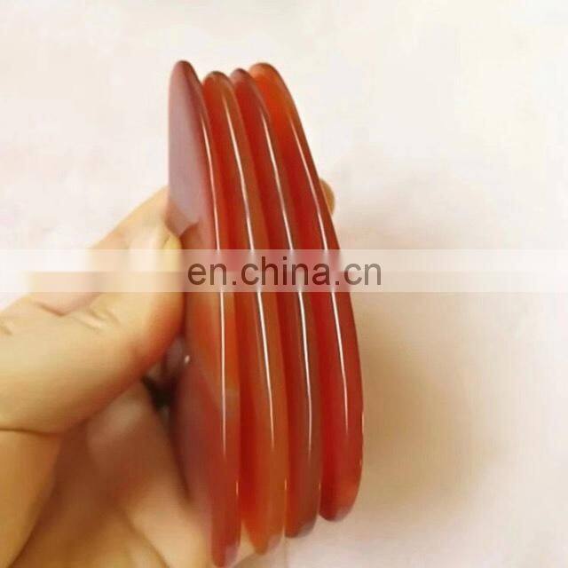 Natural guasha scraper agate jade guasha masaj aletleri stone scraping tool