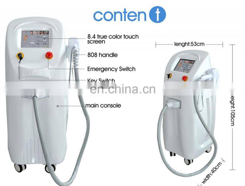 2019 hot sale professional diode laser 3 wave length diode laser 808nm diode laser hair removal machine price