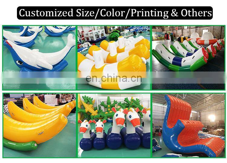 Adults Kids Inflatable Water Parks Floating Toys Seesaw Totter Games
