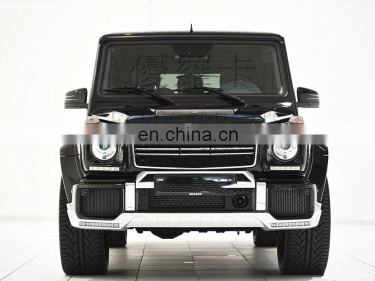 Hot body kits for G class G550 G450 G350 G320 to G63 auto parts front bumper front lip rear bumper over fenders full set