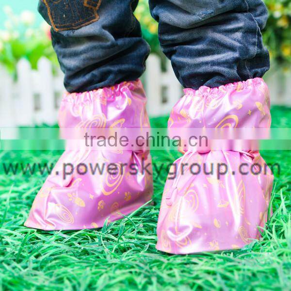 new design wholesale kids rain boots rain shoe cover