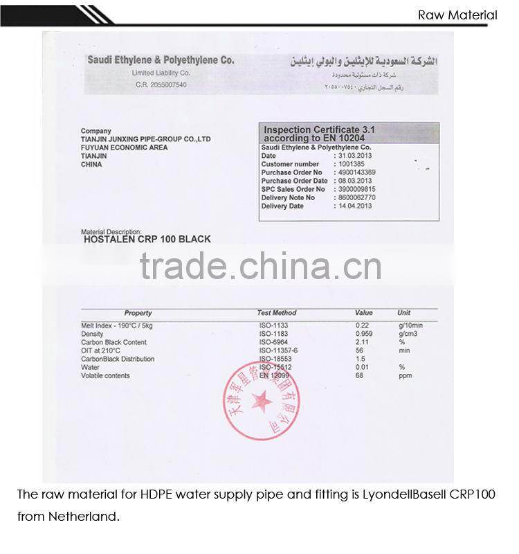 PE HD pipe fittings butt fusion fittings Elbow 90 fittings