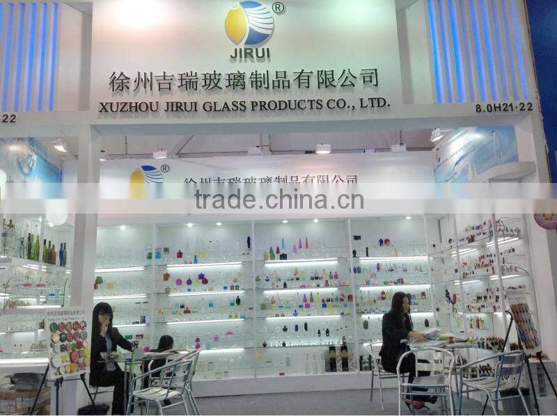 250ml clear glass liquid hand washing bottle with spout