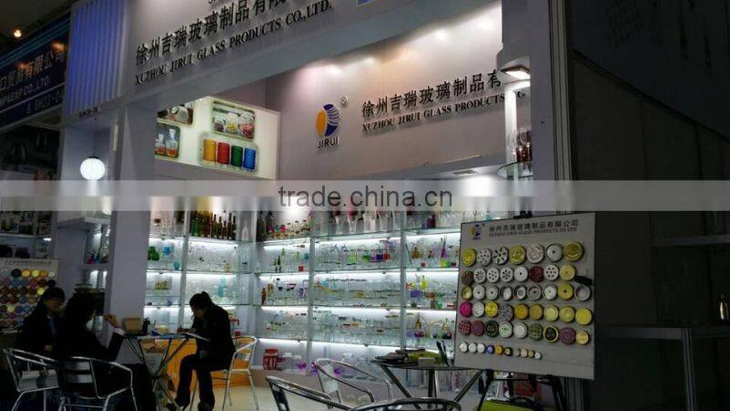 350ml plant tissue culture glass jar with plastic cap