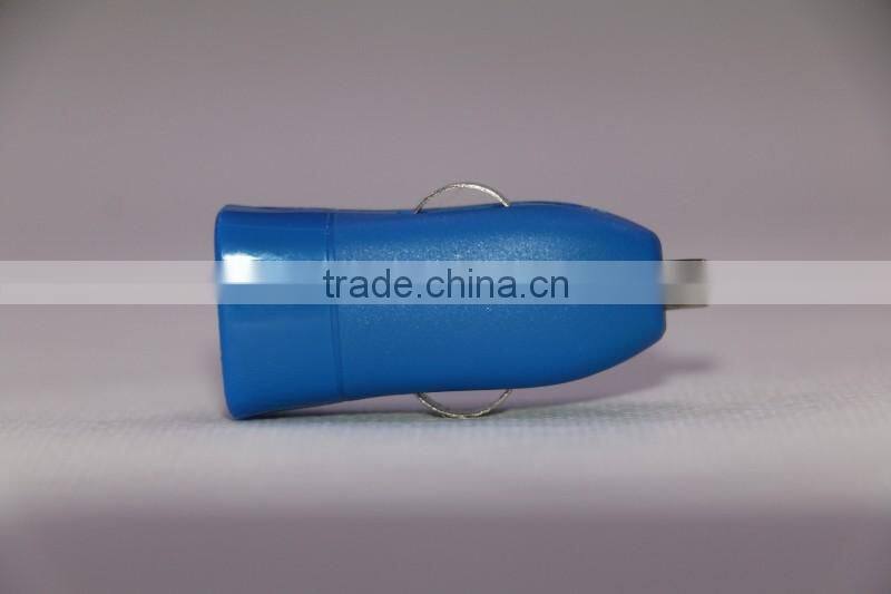 Pocket-size interface USB car charger 12V 24V auto charger new tiny design car charger