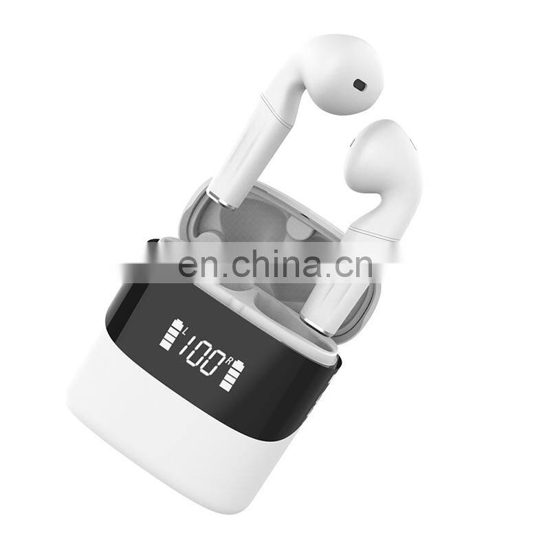 Private model P23 TWS 5.0 touch control handsfree power display tws wireless earphones macaron