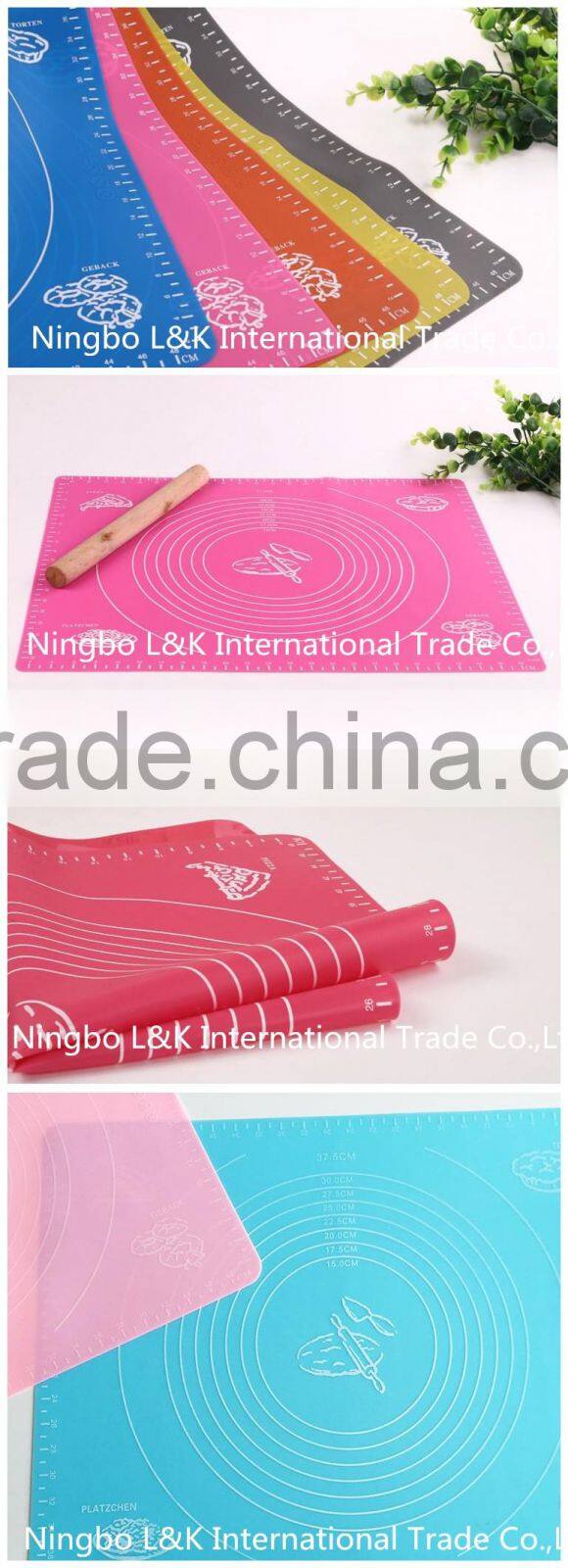 Kitchen accessories custom heat resistant non stick silicone baking mat