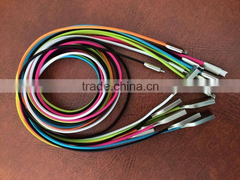 New Design Alloy USB 1M 2M 3M USB data cable for Samsung Android cellphone