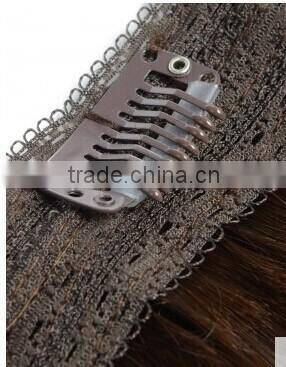 Alibaba top seller superme clip in hair,100% remy human hair extensions