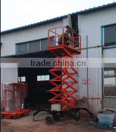 1.35~8m,0.3 ton air hydraulic motorcycle lift table /mini scissor lift /lifting equipment