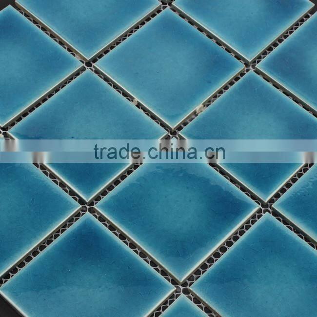 73*73mm blue glazed porcelain mosaic tiles
