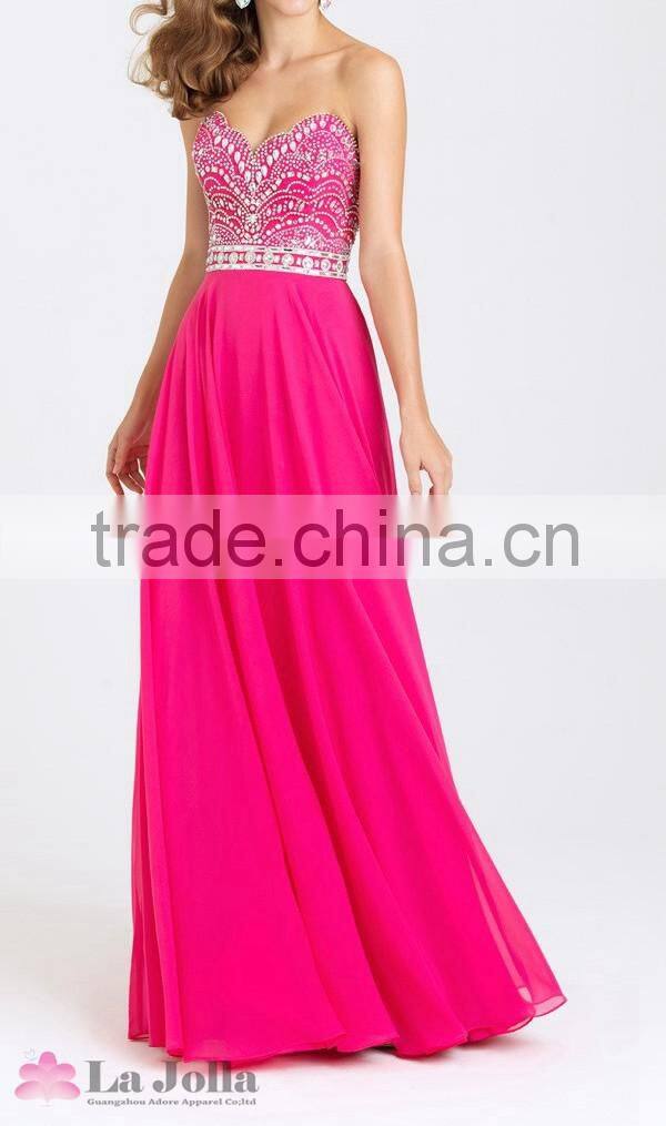 Luxurious beaded tops for evening setin party ladies long tops with zipper behind dresses sexy off-shoulder wear party gown