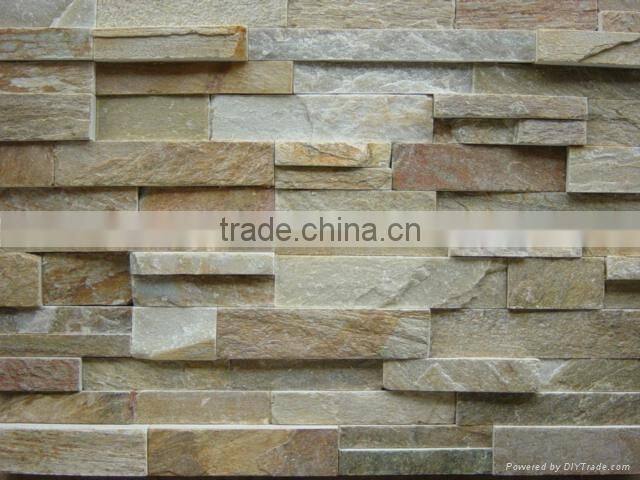 natural slates, sandstone, rusty, white, yellow, black, green culture stone