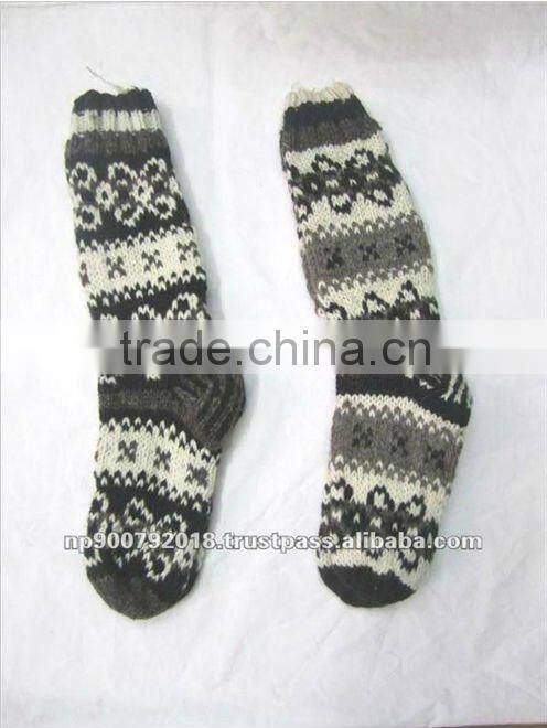 Hot Sale Hand Knitted Wool Sock